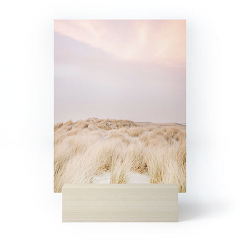 raisazwart Pastel coastal sky Ameland island Mini Art Print