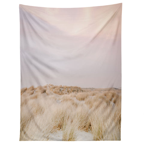 raisazwart Pastel coastal sky Ameland island Tapestry