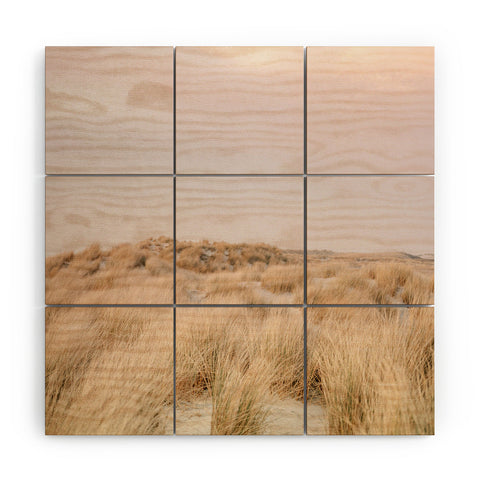 raisazwart Pastel coastal sky Ameland island Wood Wall Mural