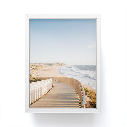raisazwart Praia Azul Summer vibes Portugal Framed Mini Art Print