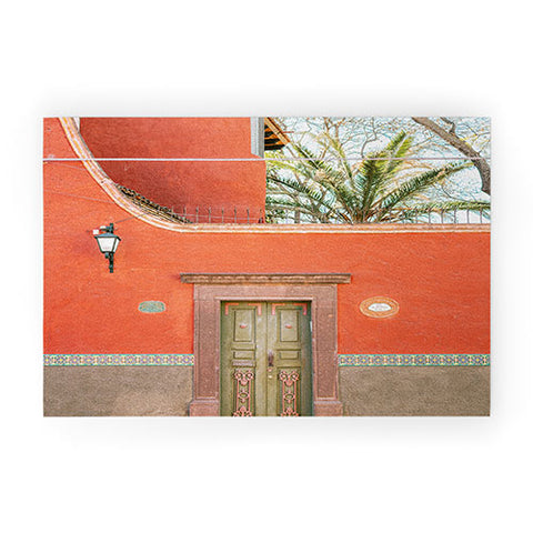 raisazwart Red and Green The San Miguel Welcome Mat