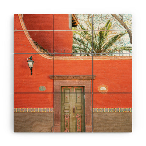 raisazwart Red and Green The San Miguel Wood Wall Mural
