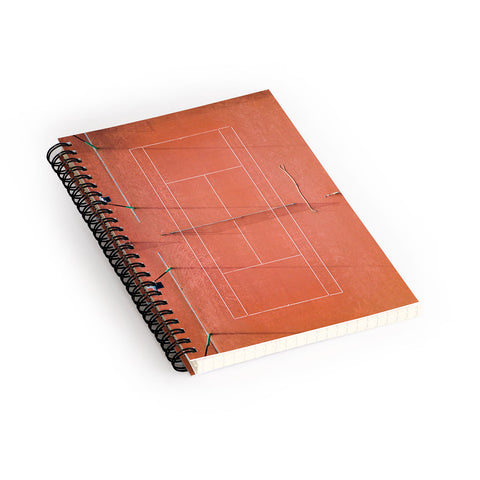 raisazwart Red tennis court at sunrise Spiral Notebook