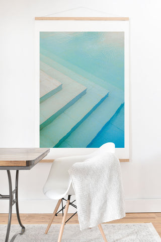 raisazwart Shades of blue Mexico pool Art Print And Hanger