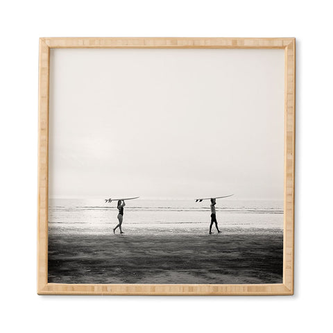raisazwart Surfer couple Framed Wall Art