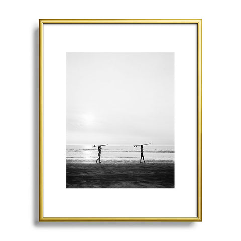 raisazwart Surfer couple Metal Framed Art Print