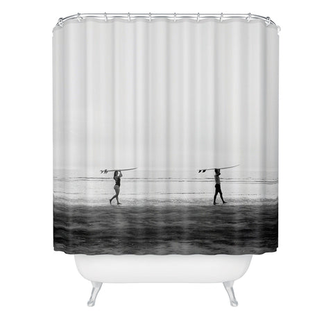 raisazwart Surfer couple Shower Curtain