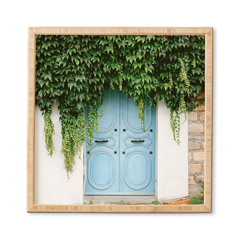 raisazwart The blue door of Montmartre Paris Framed Wall Art