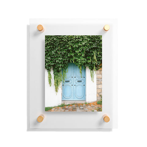 raisazwart The blue door of Montmartre Paris Floating Acrylic Print