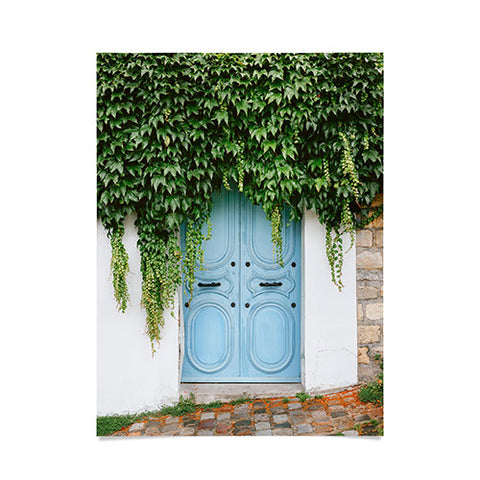 raisazwart The blue door of Montmartre Paris Poster