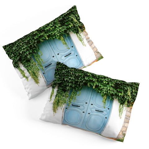 raisazwart The blue door of Montmartre Paris Pillow Shams