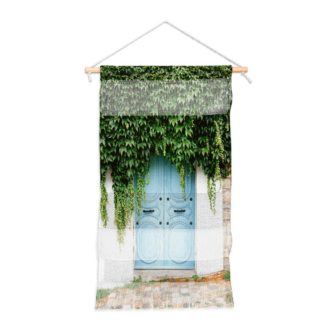 raisazwart The blue door of Montmartre Paris Wall Hanging Portrait