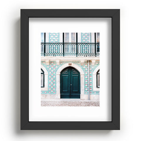 raisazwart The green door Lisbon Portugal Recessed Framing Rectangle