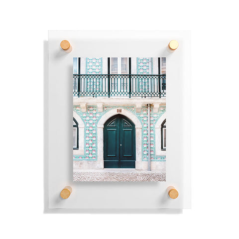 raisazwart The green door Lisbon Portugal Floating Acrylic Print