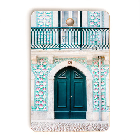 raisazwart The green door Lisbon Portugal Cutting Board Rectangle