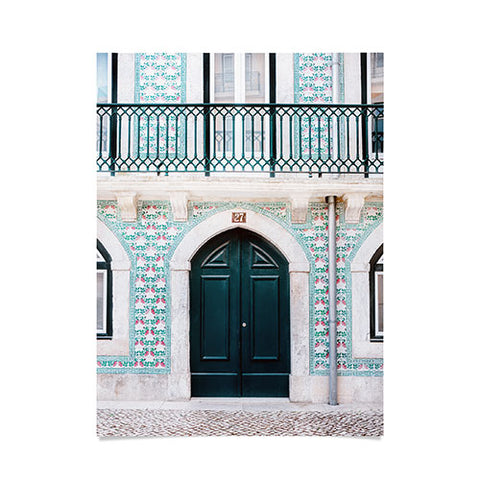raisazwart The green door Lisbon Portugal Poster