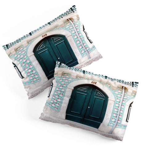 raisazwart The green door Lisbon Portugal Pillow Shams
