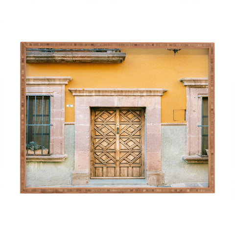 raisazwart The San Miguel de Allende Mexico door Rectangular Tray