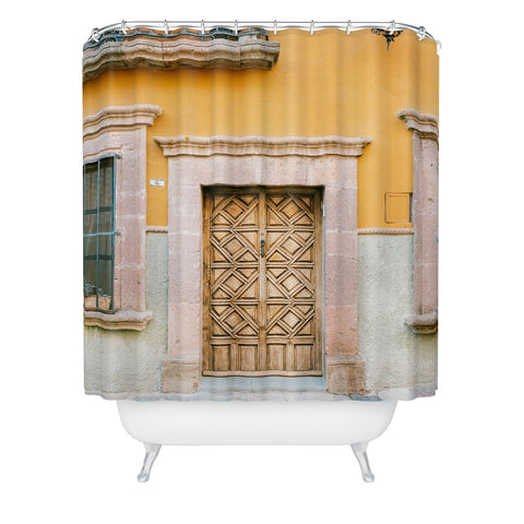 raisazwart The San Miguel de Allende Mexico door Shower Curtain