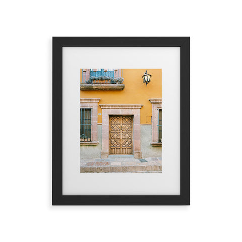 raisazwart The San Miguel de Allende Mexico door Framed Art Print