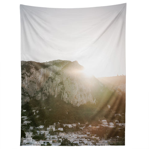 raisazwart Town of Capri Mountain View Tapestry