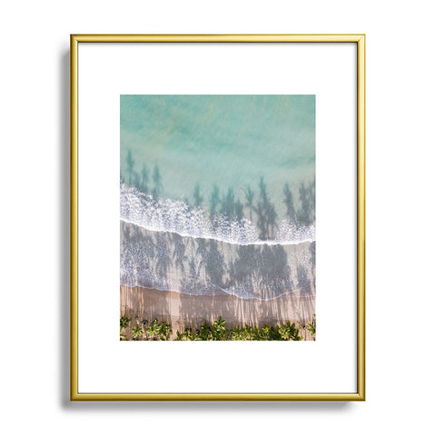 raisazwart Turquoise water Tropical travel Metal Framed Art Print