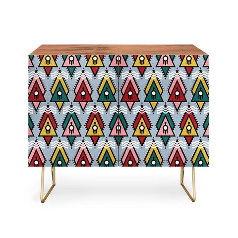 Raven Jumpo Abstract Ornaments Credenza
