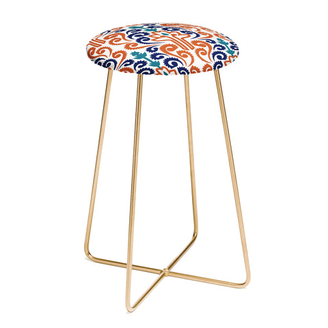 Raven Jumpo Adobe Damask Counter Stool