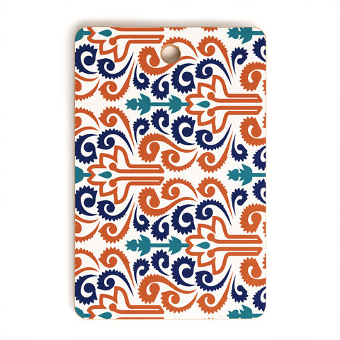 Raven Jumpo Adobe Damask Cutting Board Rectangle