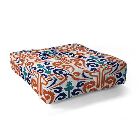 Raven Jumpo Adobe Damask Floor Pillow Square