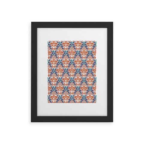 Raven Jumpo Adobe Damask Framed Art Print