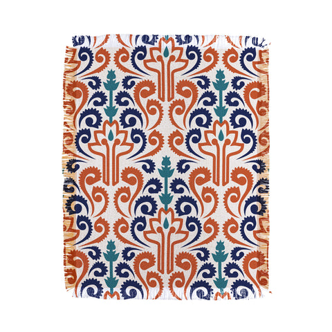 Raven Jumpo Adobe Damask Throw Blanket