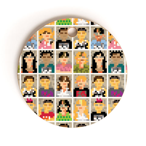 Raven Jumpo Anonymous Cutting Board Round