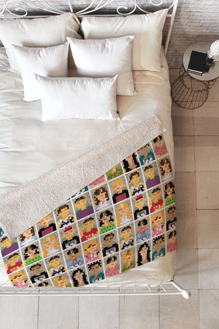 Raven Jumpo Anonymous Fleece Throw Blanket