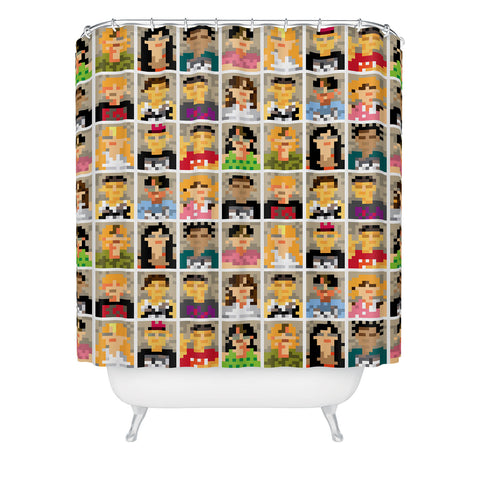 Raven Jumpo Anonymous Shower Curtain