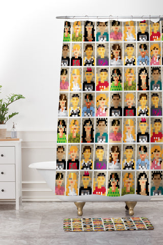 Raven Jumpo Anonymous Shower Curtain And Mat