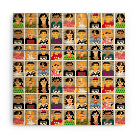 Raven Jumpo Anonymous Wood Wall Mural