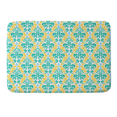 Raven Jumpo Breezy Damask Memory Foam Bath Mat