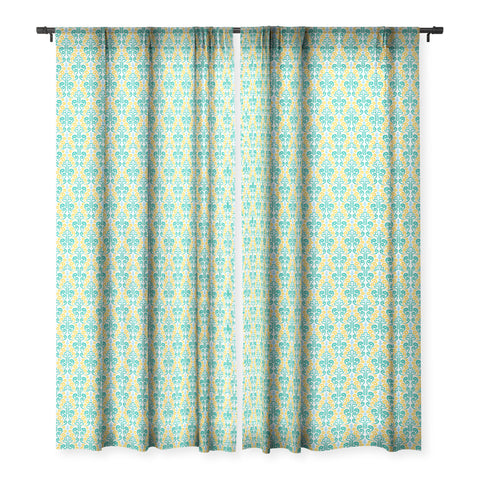 Raven Jumpo Breezy Damask Sheer Window Curtain