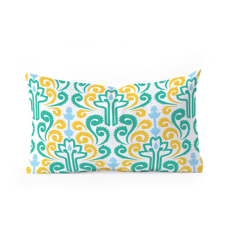 Raven Jumpo Breezy Damask Oblong Throw Pillow