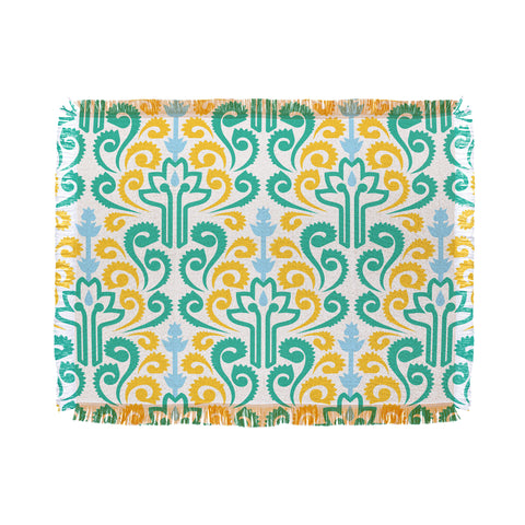 Raven Jumpo Breezy Damask Throw Blanket