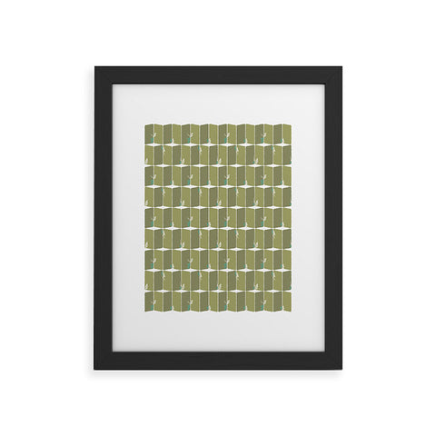 Raven Jumpo Bricks Framed Art Print