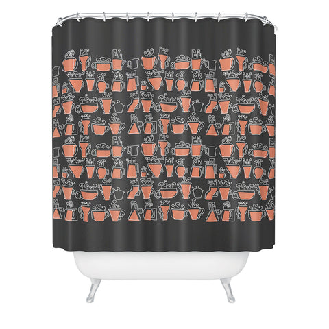Raven Jumpo Drinking Mugs Shower Curtain