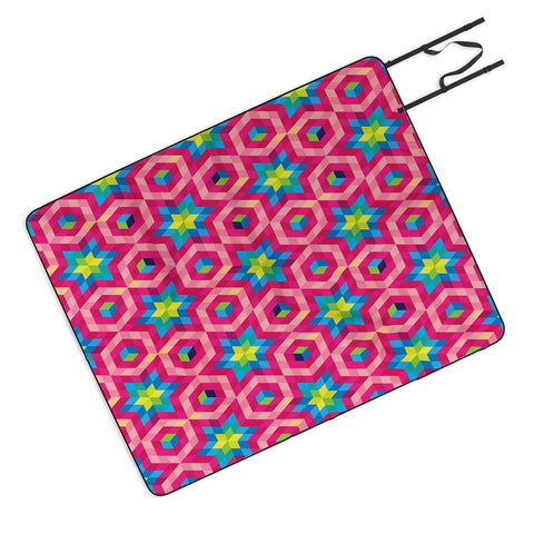 Raven Jumpo Facets Picnic Blanket