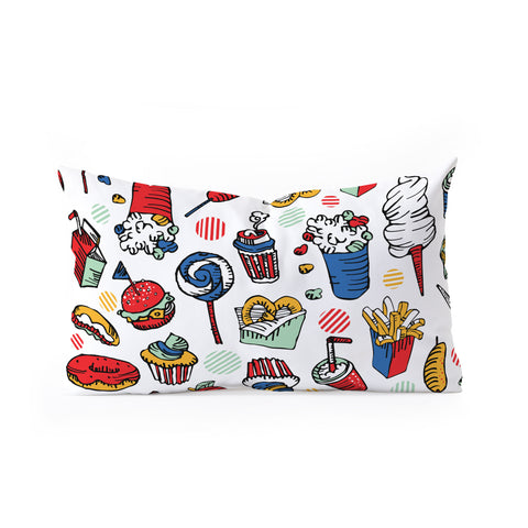 Raven Jumpo Food Fair Oblong Throw Pillow