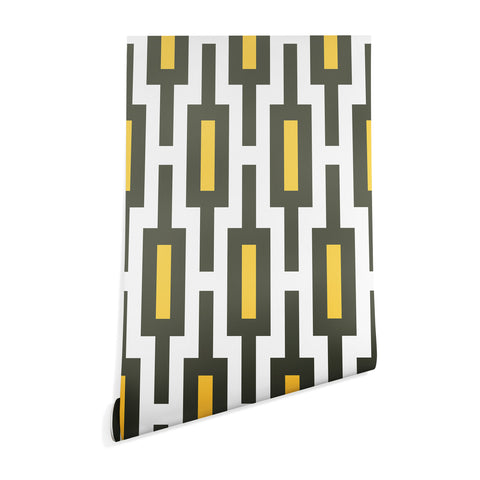 Raven Jumpo Grey Gold Geometry Wallpaper