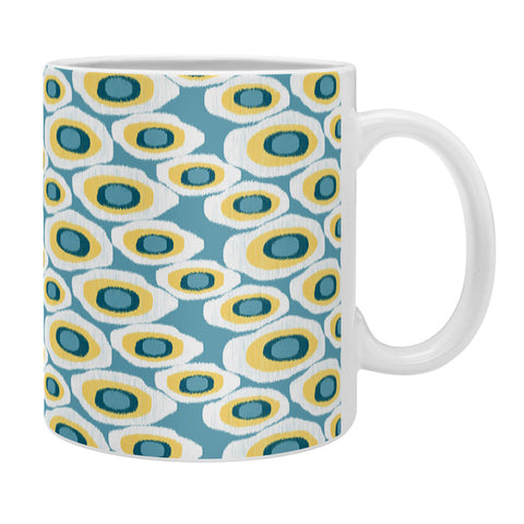 Raven Jumpo Ikat Circles Polar Coffee Mug