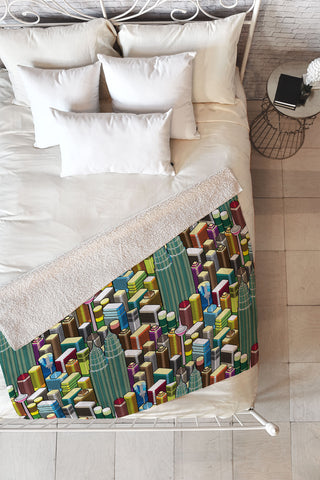 Raven Jumpo Kl City Fleece Throw Blanket