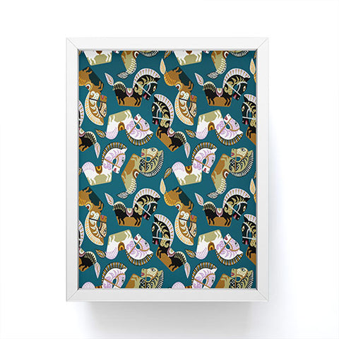 Raven Jumpo Kuda Kepang Framed Mini Art Print