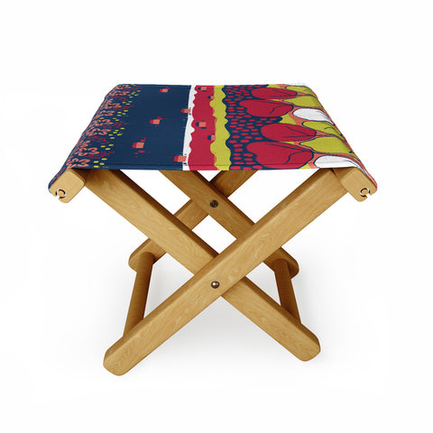 Raven Jumpo Matisse Inspired Flowers And Trees Folding Stool